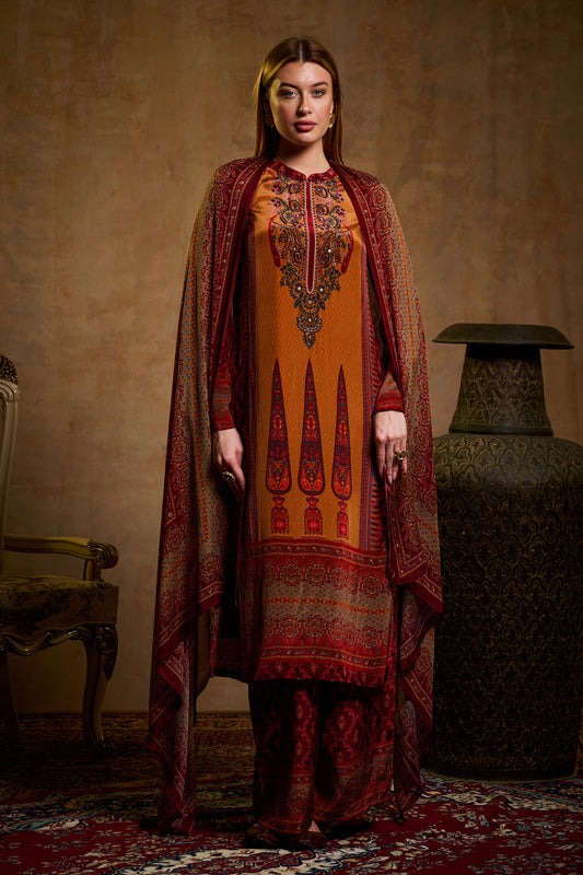 Unstitched Crepe SU - 122