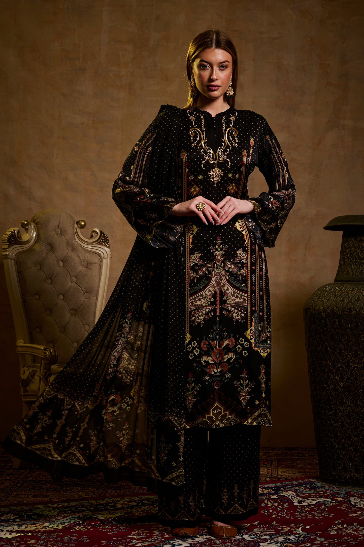 Unstitched Crepe SU - 046