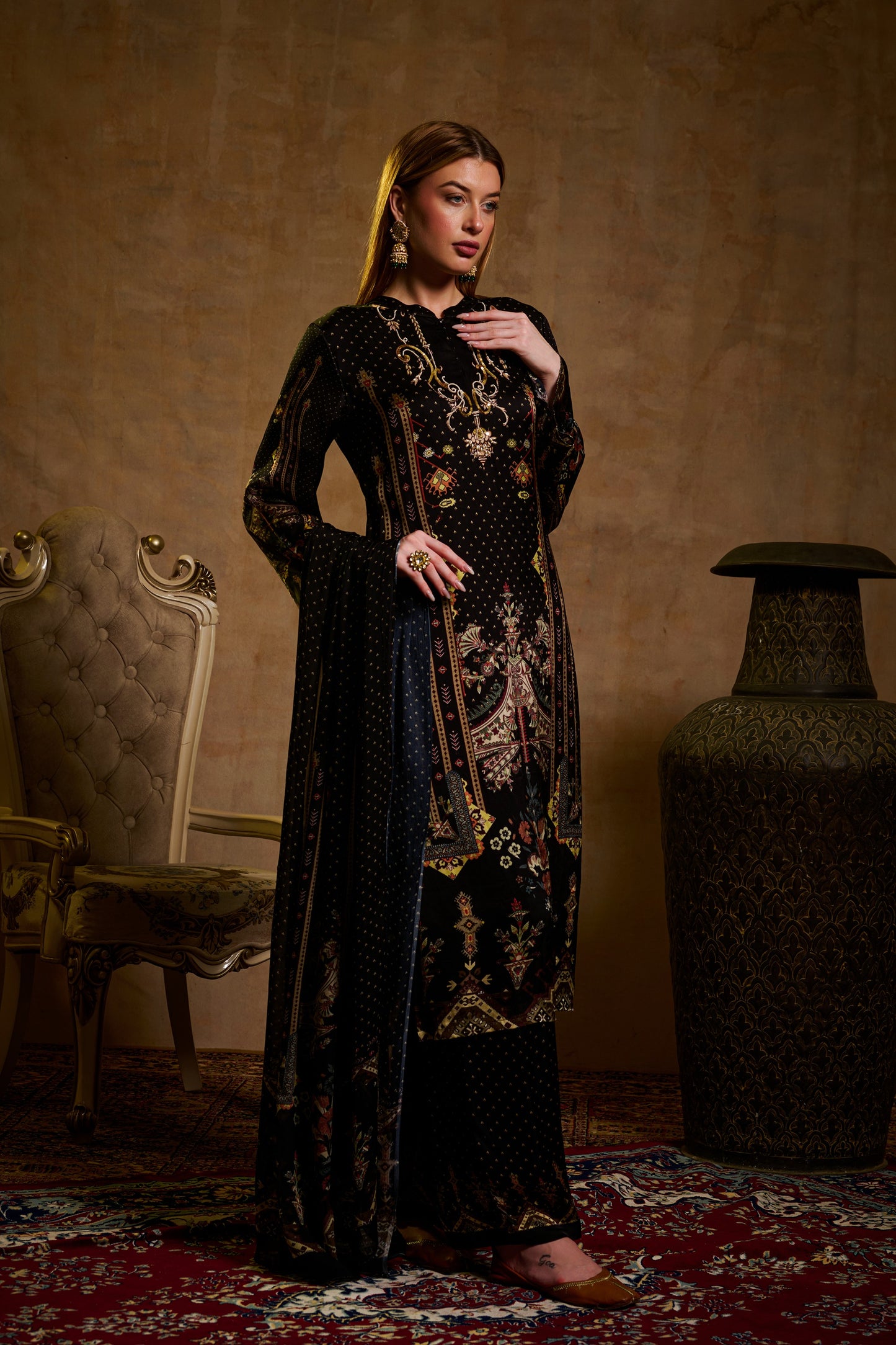 Unstitched Crepe SU - 046