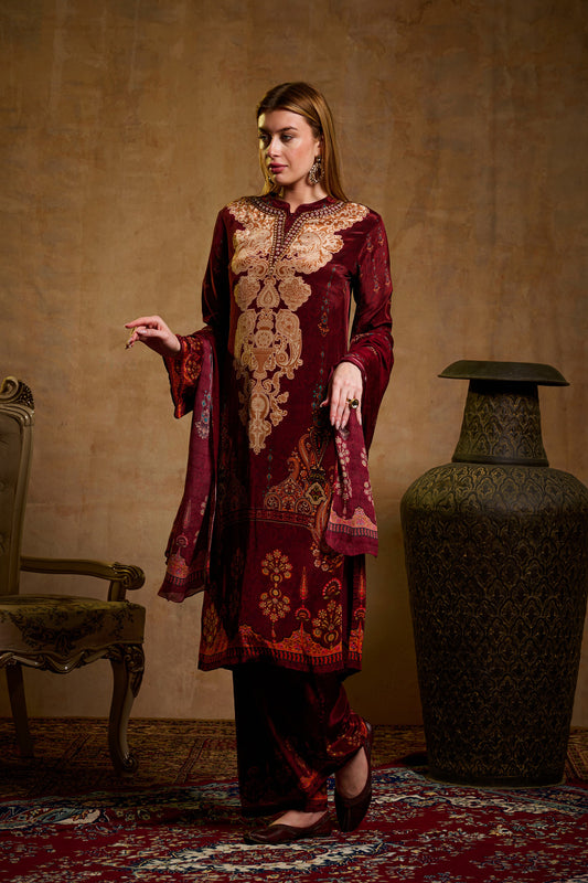 Unstitched Crepe SU - 128